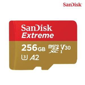  샌디스크  샌디스크 MicroSDXC Class10 익스트림 256GB QXAV U3 4K 마이크로SD 블랙박스 닌텐도 ST1