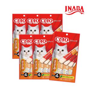 이나바 챠오스틱 닭가슴살 (TSC-123) 60g 6팩/리뉴얼/태국산