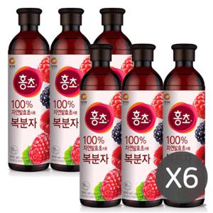  청정원  청정원 홍초 복분자맛 900ml x 6개 무료배송