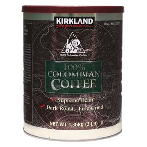  커클랜드  커클랜드 콜롬비안 그라운드 커피 1.36kg/분쇄/원두/콜롬비아