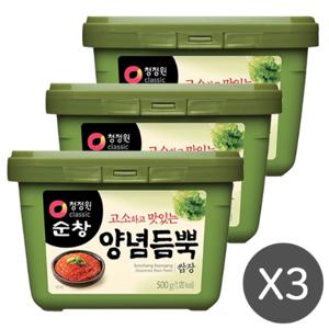  청정원  청정원 순창 양념듬뿍 쌈장 500g x 3개 무료배송