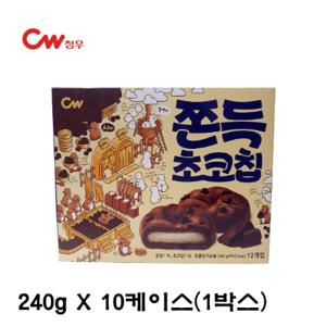  청우식품   무료배송 청우 쫀득초코칩 240g(12개입) X10 (1박스)