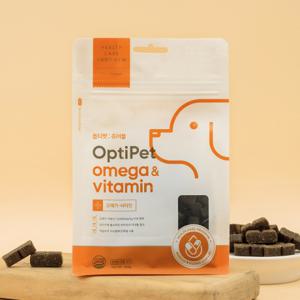  옵티펫  옵티펫츄어블 오메가&비타민 300g 종합건강관리 강아지 고양이 영양제간식