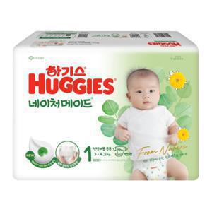  하기스  2023 하기스 네이처메이드 밴드 1단계 신생아 공용 70매 1팩