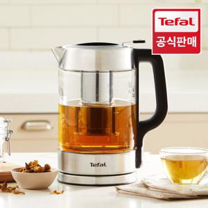  테팔   공식  테팔 유리 전기 커피 포트 차탕기 티포트 노베오 BJ773D