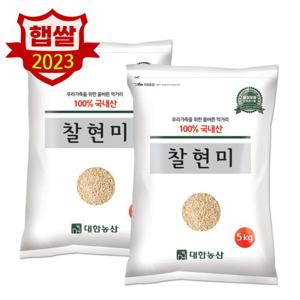  대한농산  23년 국산 찰현미 10kg (5kgx2) / 찹쌀 현미 대용량 박스포장