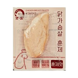  맛닭  푸드원 맛닭 냉동 훈제 닭가슴살 훈제맛 100g