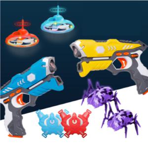  와이투건-가성비구성   총알없는 안전한 서바이벌 레이저 장난감총 UFO 드론 거미 야외 캠핑 장난감 유아동 키즈 어린이 