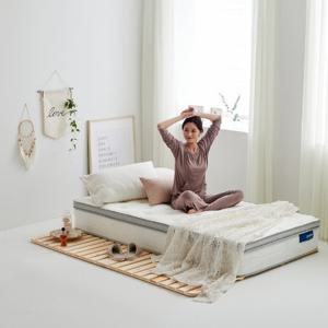 쥬헤브 매트리스깔판 저상형 접이식 원목 바닥 침대 프레임 퀸 Q
