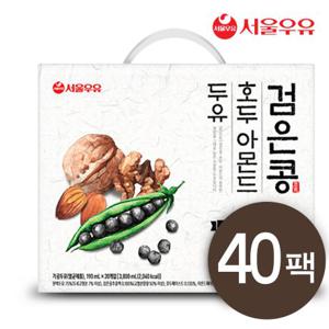 서울우유 검은콩 호두 아몬드 두유 190mlX40팩
