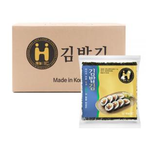 해농 김밥김 골드 230g(100매) 20봉 업소용 대용량 구운김