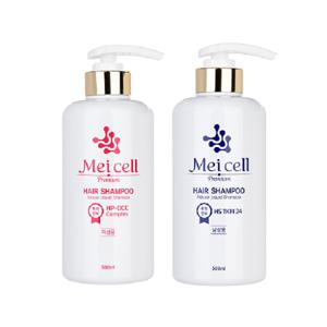 메이셀 프리미엄 샴푸 인체지방 기질세포 배양액 추출물 함유 여성용/남성용 500ml