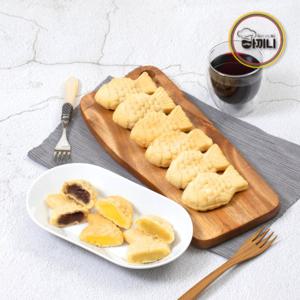  아끼니   아끼니  우리밀로 만든 붕어빵 1kg(500g x 2봉) 3종 팥/슈크림/군고구마 골라담기