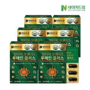  네이처드림  네이처드림 알티지 오메가3 루테인 플러스 30캡슐 6박스(6개월분)