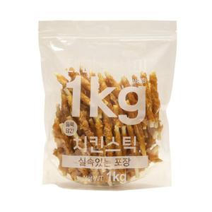  테비탑퍼  테비 사사미 1kg 치킨스틱 대용량 강아지간식
