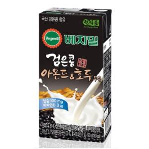 정식품 베지밀 검은콩 아몬드와호두 두유 190ml x 48팩