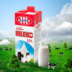 폴란드산 믈레코비타 3.5% 수입멸균우유 1L (4입)