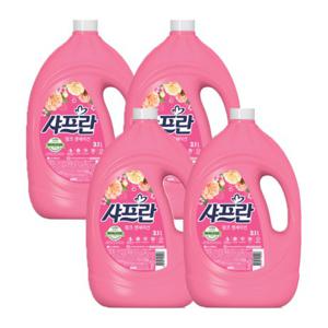 샤프란 핑크센세이션 섬유유연제 본품 3.1L  4개