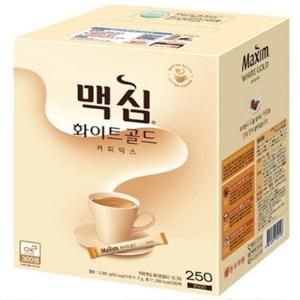 무배 맥심 화이트 골드 커피믹스 250개입 4박스 (1000개)