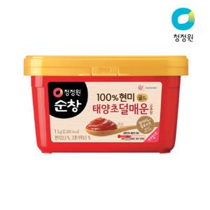  청정원   롯데백화점   청정원  (청정원) 순창 태양초 현미 덜매운고추장 1kg
