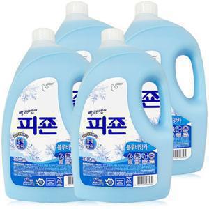 피죤  피죤 섬유유연제 블루 비앙카 3.1L x 4개