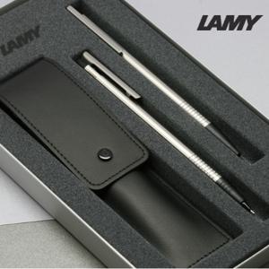  LAMY   라미 LAMY 로고 스틸 볼펜+샤프+펜파우치 세트(105set) / RAMY / 무료각인 / 공식수입처 제품 / 병행 아님
