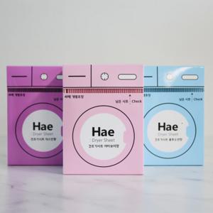  해  해(Hae) 건조기시트 드라이섬유유연제 40매입+40매입 (쟈스민/아이보리/블루오션)