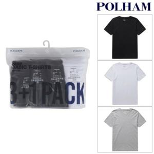  폴햄  (현대백화점) 폴햄  남녀공용 3+1 PACK 패키지 티셔츠