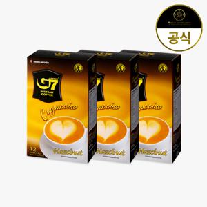  G7  G7 카푸치노 헤이즐넛향 12개입 x 3개 / 베트남 원두 헤이즐넛 커피 믹스 스틱