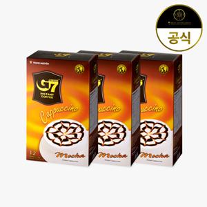  G7  G7 카푸치노 모카향 12개입 x 3개 / 베트남 원두 커피 믹스 스틱
