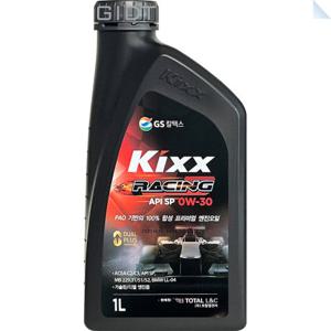  KIXX  GS칼텍스 킥스 레이싱 Kixx RACING 0W30 1L 합성 가솔린 디젤 엔진오일 GDI DPF PAO