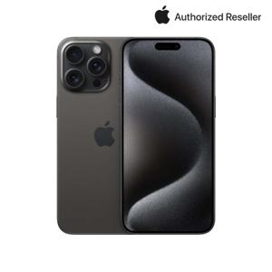  애플   공식인증점  Apple 아이폰 15 프로 맥스 자급제 1TB 블랙 티타늄 MU7G3KH/A