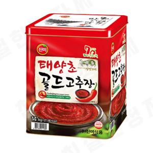  진미  진미 태양초 골드 고추장 14kg 비빔밥 업소용 맛있는 소스