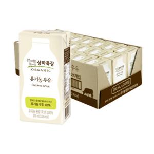  상하목장  상하목장 유기농 흰우유 200ml 안전포장 24팩 1상자
