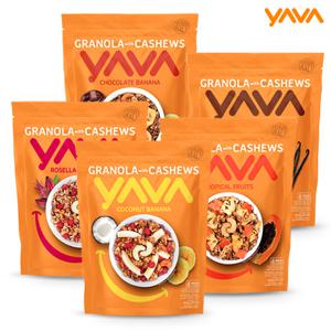  발리 필수 구매템 YAVA 야바 그래놀라와 캐슈 대용량 400g x 2팩 (5가지 맛)