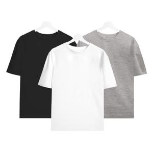  상상그램   4+2/무배  남녀공용 여성 남성 라운드 반팔티 무지 면티 반팔 티셔츠 6SET