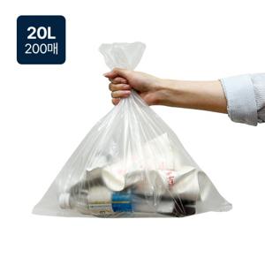 자우버탁 분리수거함 휴지통 20L 비닐봉투 200매(40X45)
