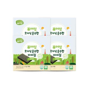  퓨어잇  퓨어잇 유기농 김100%(구운김) 4팩