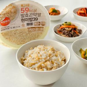  화심영농조합법인   국내 최초 저칼로리 뱃지를 붙인 다 먹어도 59kcal  150g 포장 발효곤약쌀현미밥39