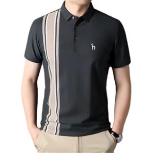 헤지스 남자 반팔 티셔츠 비즈니스 반팔티 여름 새로운 옷깃 캐쥬얼 느슨하고 멋있는 패션 디자인 티셔츠-22714