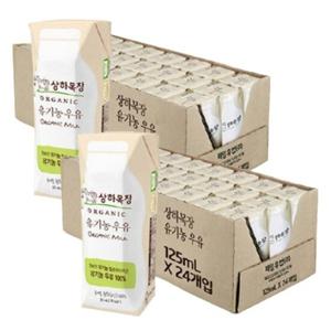  상하목장  (멸치쇼핑) - 상하목장 유기농우유 125ml 48팩
