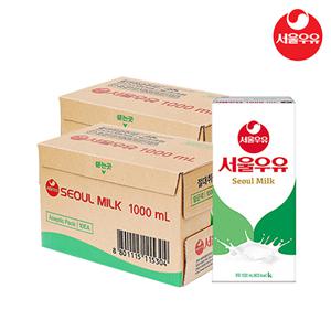  서울우유   W프라임  서울우유 멸균우유1LX10팩 1+1 (2 BOX)(유통기한 2024-07월 이후)