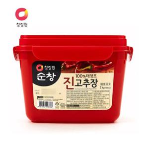  청정원  무료배송 청정원  순창 진 고추장 5kg/100% 태양초