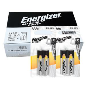  에너자이저  에너자이저 알카라인 건전지 AA AAA 2입 20개 40알 (무료배송)