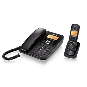  필립스  필립스 DCTG182 블랙 유무선전화기 영문메뉴 발신자표시전화기
