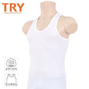  트라이   TRY  남성 순면 민소매 조끼 셔츠 런닝 TMRSB01