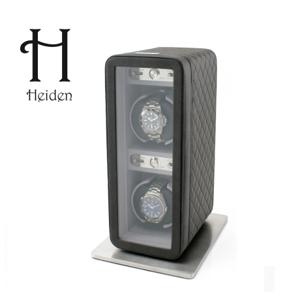  하이덴   Heiden  하이덴 모나코 더블 와치와인더 HD020-Black Leather 명품 시계보관함 오토매틱 2구 배터리겸용