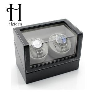  하이덴   Heiden  버사 엘리트 더블 와치와인더 VR002-Black Leather명품 시계보관함 오토매틱 2구 보관함