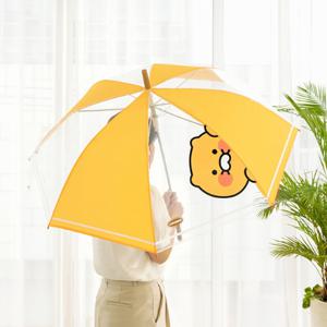  카카오프렌즈  카카오프렌즈 투명 우산 장우산 장마 여름