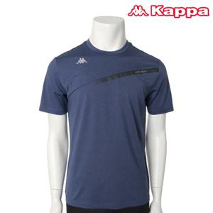  KAPA  카파 남성 에너제틱 쿨 라운드 반팔 티셔츠 네이비 KKRS231MM